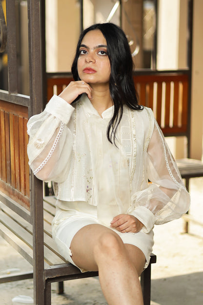 Morea Organza Shirt Set