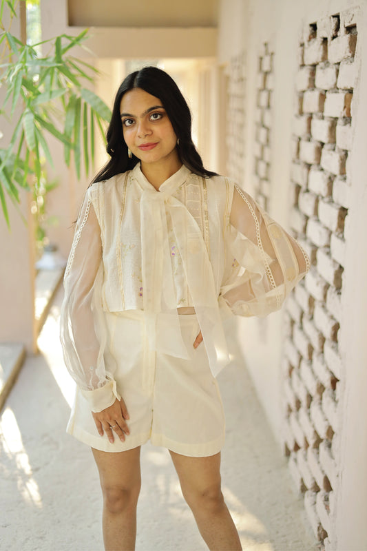 Morea Organza Shirt Set