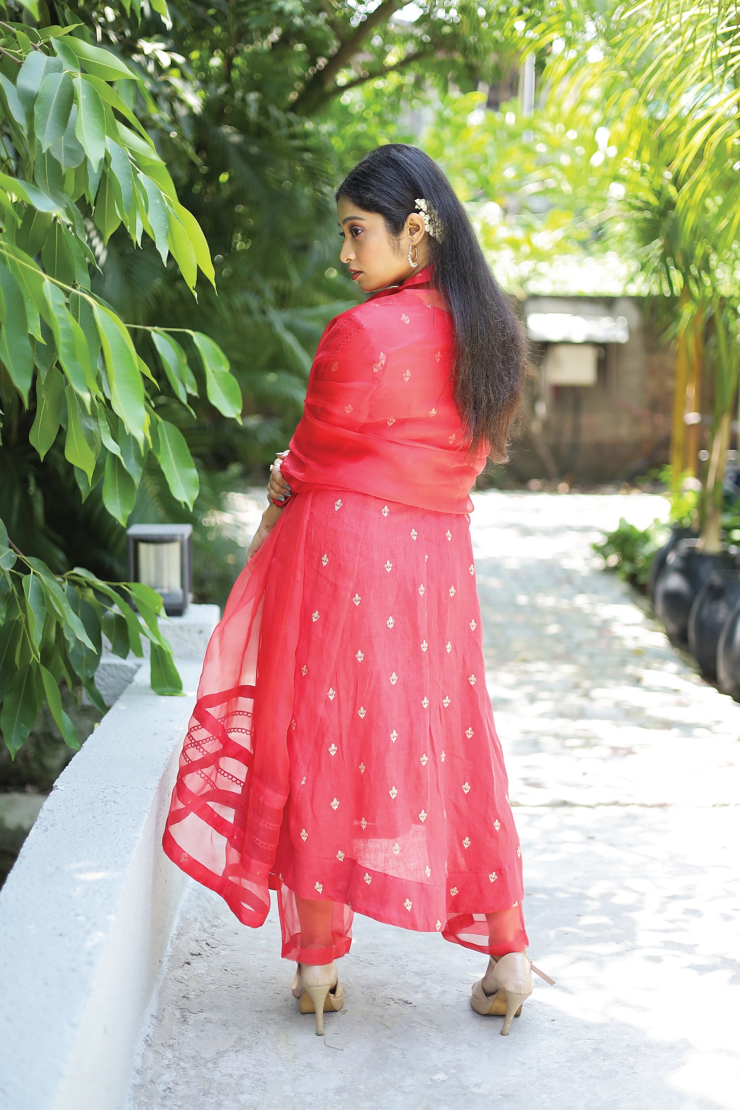 Rood Kurta Set with Dupatta