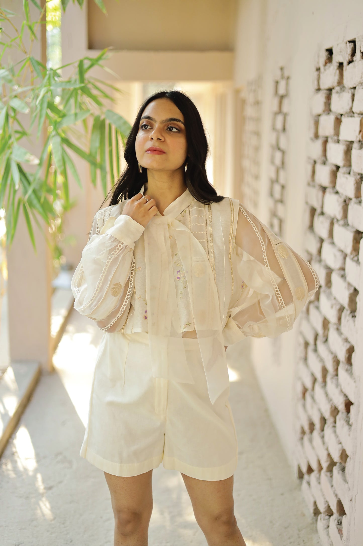 Morea Organza Shirt Set